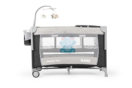 Kanz SleepSide +Plus Park Yatak Siyah
