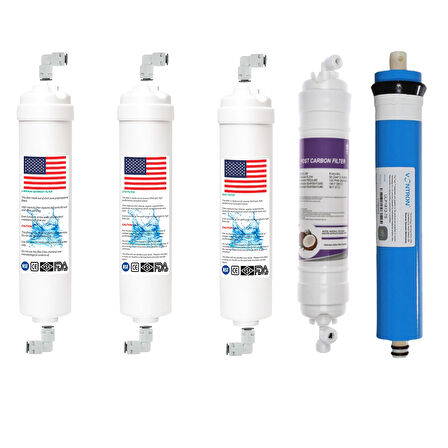 Reverse Osmosis Filtre Su Arıtma 5'Li Set