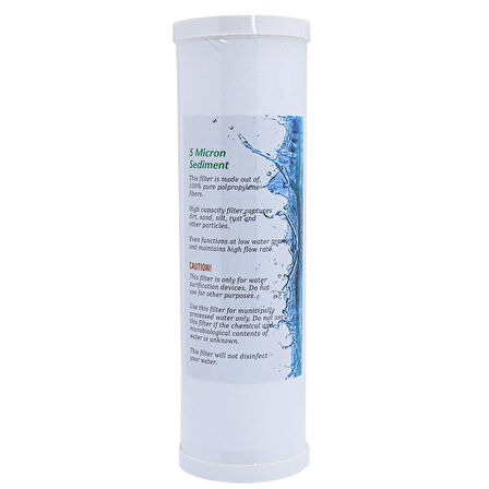 İhlas Aura Cebilon -Compact -Su Arıtma Cihazı Filtresi uyumlu 3'lü Ön Filtre Seti