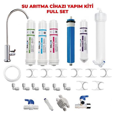 Su Arıtma Cihazı Yapım Seti - Full Set- Su Arıtma Yapım Kiti