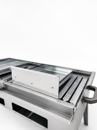 BÜYÜK MANGAL YAĞ KANALLI IZGARA 35x90 YAĞDAKLIKLI ÜST IZGARA 90 CM YÜKSEKLİK
