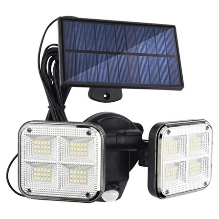 120 LED 20W Solar Lamba: Güneş Enerjili, Su Geçirmez, Hareket Sensörlü Dış Mekan Aydınlatması