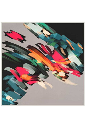 Mor Aker Polyester Twil Eşarp 918