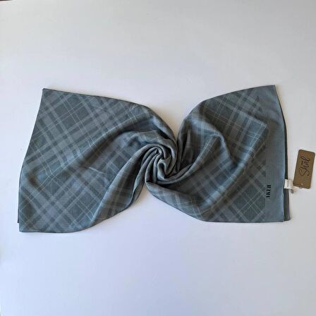 Mint Yeşili Aker  Ekose Şal 953
