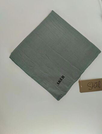 Mint Yeşili Aker Kraş Eşarp 