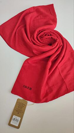 Kırmızı Aker Kraş Şal 