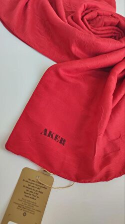 Kırmızı Aker Kraş Şal 