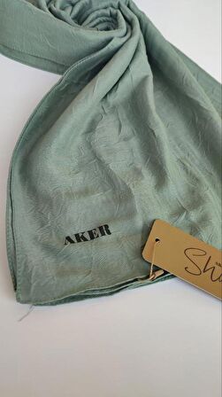 Mint Yeşili Aker Kraş Şal