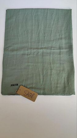 Mint Yeşili Aker Kraş Şal