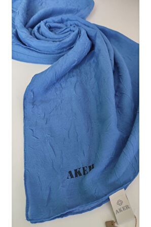 Saks Mavisi Aker Kraş Şal