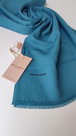 Petrol Mavisi Pierre Cardin Cotton Şal