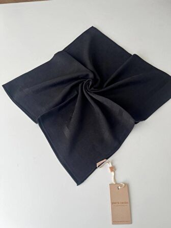   Siyah Pierre Cardin Cotton Eşarp 