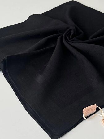   Siyah Pierre Cardin Cotton Eşarp 