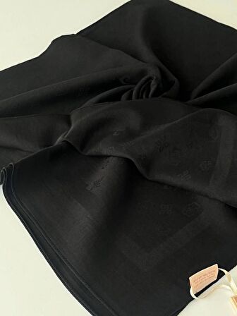   Siyah Pierre Cardin Cotton Eşarp 