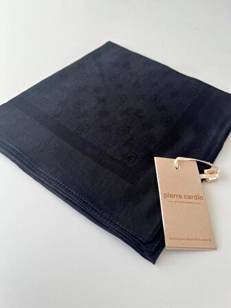   Siyah Pierre Cardin Cotton Eşarp 