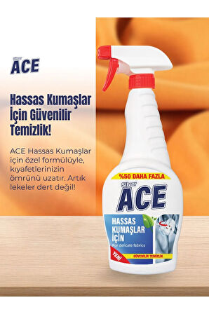 Kumaş ve Hassas Yüzeyler İçin Güçlü Leke Çıkarıcı Sprey 750 ml