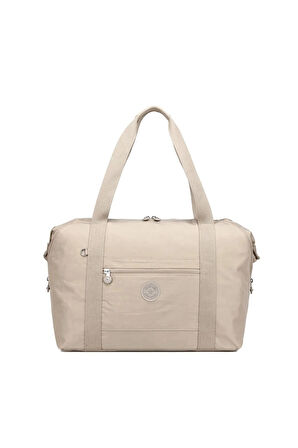 Battal Boy Kadın Çantası Krinkıl Kumaş Geniş Hacimli Suya Dayanıklı