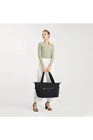 Battal Boy Kadın Çantası Krinkıl Kumaş Geniş Hacimli Suya Dayanıklı