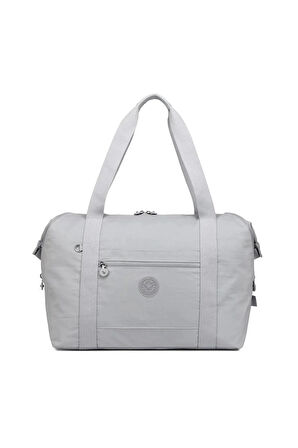 Battal Boy Kadın Çantası Krinkıl Kumaş Geniş Hacimli Suya Dayanıklı