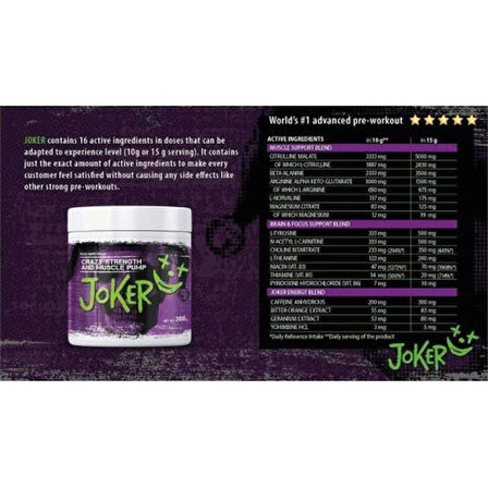 Smart Labs Joker Preworkout Dmaa 300g