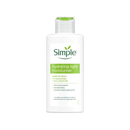 Simple Kind To Skin Su Bazlı Nemlendirici Hassas Ciltler İçin 12 Saate Kadar Etkili 125 ml