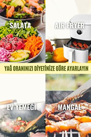 Dolphfin Sprey Yağdanlık Sıvı Yağ Spreyi Yağlık Air Fryer'da Yağ Tasarruf Edin Zeytinyağı Için Uygun 300 ML