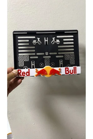 Redbull motor plakalık 1.Kalite Kabartmalı plakalık