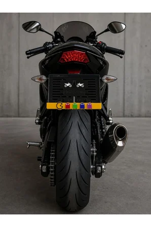 Pacman motor plakalık 1.Kalite Kabartmalı plakalık