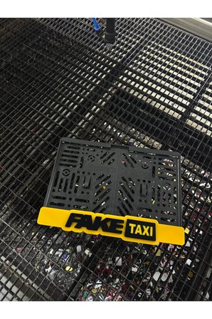 FAKE TAXI MOTOR PLEKSİ PLAKALIK