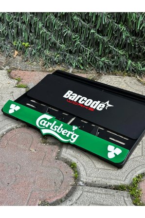Motorsiklet Plakalık Carslberg Yeşil