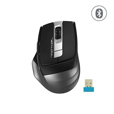 A4 Tech FB35 Kablosuz+Bluetooth Mouse 2000DPi Gri