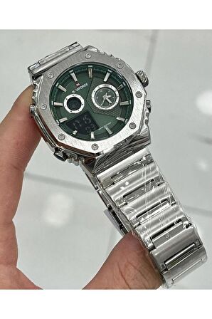 Naviforce Digital Analog Çelik Kayışlı Kol Saati
