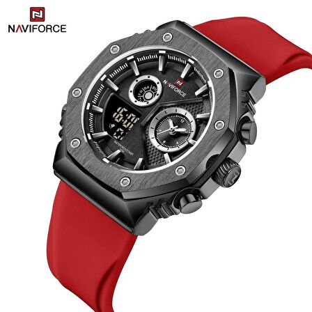Naviforce Digital Analog Silikon Kayışlı Kol Saati
