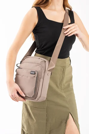 Unisex Çok Bölmeli Fonksiyonel Omuz Çantası - Günlük El Çantası