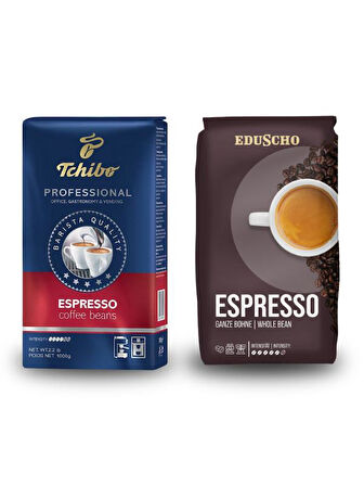 Tchibo Profesional Espresso Çekirdek Kahve 1 kg + Tchibo Eduscho Espresso Profesional Çekirdek Kahve 1 kg