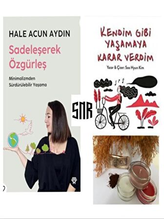 Sadeleşerek Özgürleş ve Kendim Gibi Yaşamaya Karar Verdim... 2 Kitap Set ( Mum ve Kahve Hediyeli )