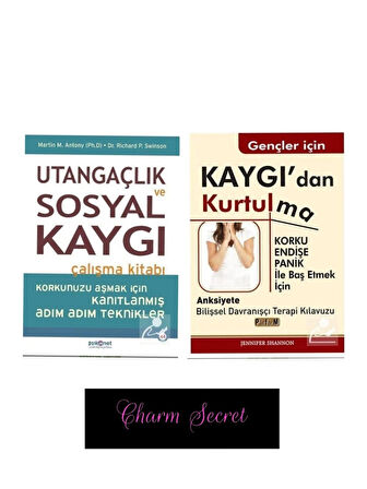 Utangaçlık ve Sosyal Kaygı Çalışma Kitabı ile Gençler İçin Kaygıdan Kurtul / Kurtulma Kitap Seti