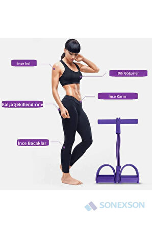 Body Trimmer Mekik Çekme Aleti Evde Spor Lastikli Egzersiz Lastiği