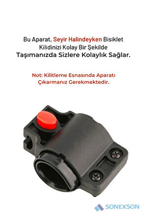 Anahtarlı Çelik Kilit Bisiklet Motosiklet Güvenlik Kilidi Bebek Arabası 80 cm