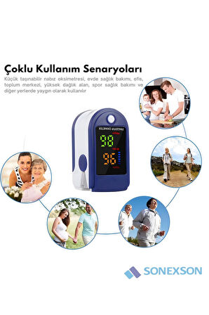 Pulse Oksimetre Parmak Tipi Nabiz Oksijen