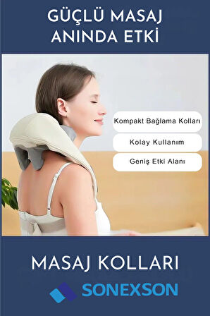 İnsan Eli Hissi Veren Şarjlı Masaj Aleti Ovmalı, Boyun, Sırt Ve Bacak Masaj Cihazı
