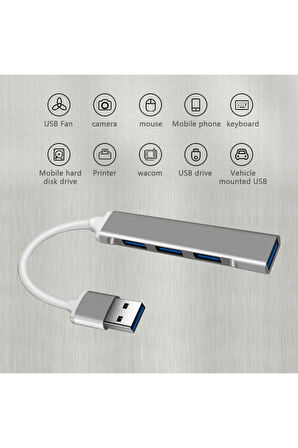 Usb Girişli 4 Port Usb Çoklayıcı Hub