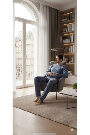 SUNZER HOMEWEAR mevsimlik üst cepli açık mavi üst cepli erkek pijama takımı