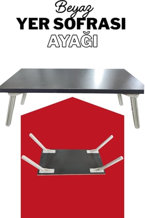4 Adet Yer Sofrası Ayağı 22 Cm Beyaz Plastik Katlanır Sofra Ayağı Yer Sofrası Sini Altı Ayak 22 Cm Beyaz