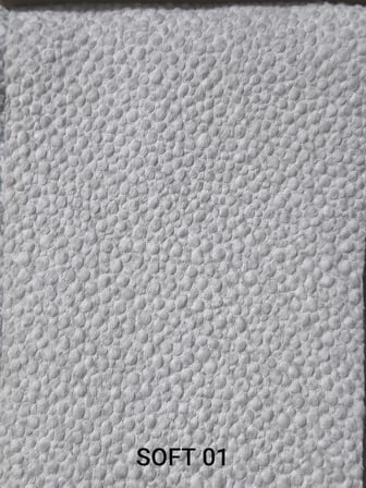 SOFT 01 yuvarlak puf koltuk yumuşak doku nubuk kumaş modern tasarım dekoratif puf ahşap ayaklı oturma pufu şık ve konforlu salon ve yatak odası pufu iskandinav buklet boucle bohem tabura etnik balkon
