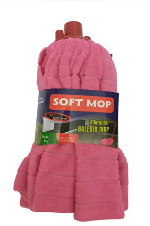 Soft Mop Mikrofiber Havlu Paspas Mop Ucu Ahşap Sapı Takım