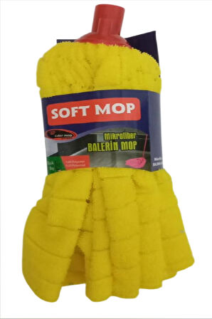 Soft Mop Mikrofiber Havlu Paspas Mop Ucu Ahşap Sapı Takım