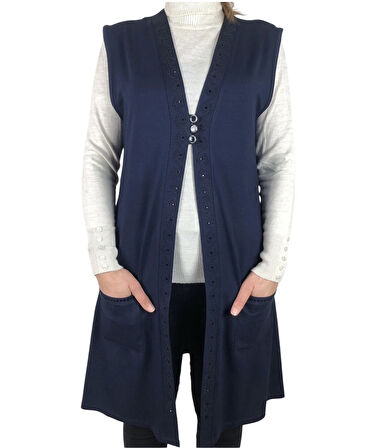 KADIN GÜNLÜK UZUN PENYE YELEK