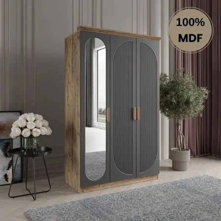 Soho 3 kapak MDF gardırop