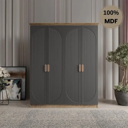 Soho 4 kapak MDF gardırop